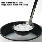 12 inch Soup Ladle, Stainless Steel Ladle Spoon, Soup Spoons with Comfortable Handle, Kitchen Utensil for Cooking, Metal Kitchen Accessories