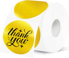 2''Holographic Thermal Label,Gold Round Self-Adhesive Direct Thermal Label,Thermal Stickers for DIY Logo Design,Name Tag (300/Roll
