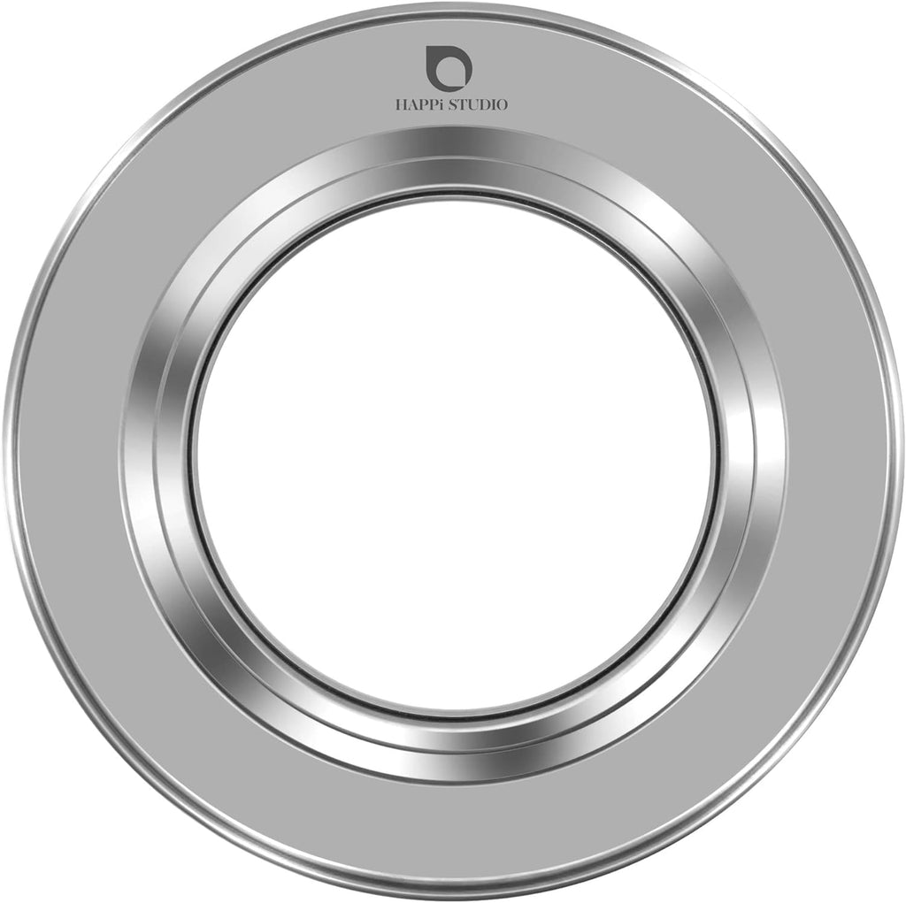 Steamer Ring Stainless Steel Adapter for 8 to 11inch Bamboo Steamer Baskets (Stainless Steel Ring Only)