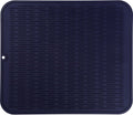 Silicone Dish Drying Mat for Multiple Usage,Easy clean,Eco-friendly,Heat-resistant Silicone Mat for Kitchen Counter or Sink,Refrigerator or Drawer Liner Navy Blue 2XL 24 inches x 18 inches