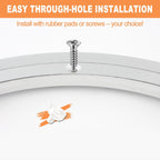 TamBee 10 Inch Lazy Susan Bearing Base - 150lb Capacity Aluminum Heavy Duty Lazy Susan Turntable Mechanism Kit for Smooth Rotation, Universal Hardware for DIY Furniture, Table (Base Only)