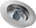 Hibbent 3 in 1 Kitchen Sink Drain Strainer, Stainless Steel Drain Stopper Combo, Pop Up Sink Stopper, Anti-Clogging Metal Basket Strainer with Handle for US Standard 3-1/2" Drain