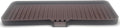 Happitasa Silicone Soap Dish Tray and Sponge Holder with Drain Chute | Bathroom and Kitchen Sink Organizer Caddy (Dark Chocolate, 12"x4", 7.4 Ounces)