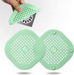 2 Pack Drain Cover Hair Catcher Silicone Drain Protector Hair Stopper for Shower Kitchen Bathroom Bathtub Mint Green
