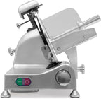 KWS Metal Collection MS-10DT Commercial 320W 10-Inch Meat Slicer Anodized Aluminum Base with Teflon Blade + Blade Removal Tool, Frozen Meat/Cheese/Food Slicer Quiet [ ETL, NSF Certified ]