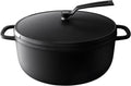 Vermicular Oven Pot 2.0 | Lightweight Enameled Cast Iron Pot | 26cm (5.9 Qt) | Non-Toxic | Induction-compatible | Dutch Oven | Made in Japan | Matte Black