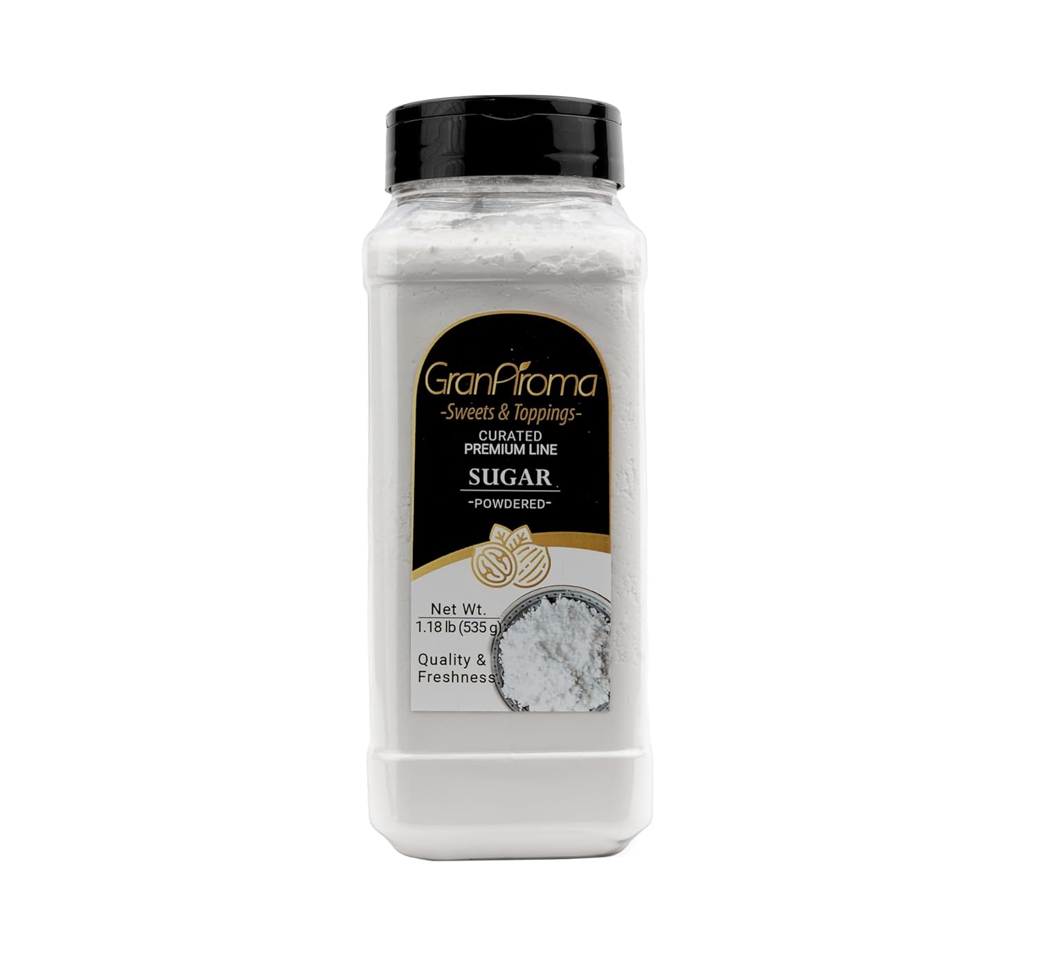 GranAroma Powdered Sugar, Fine Powder, Baking & Frosting, Confectioner's Sugar (1.18 Pound)