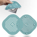Drain Cover Hair Catcher Drain Plug Hair Stopper Drain Protector for Shower Bathroom Accessories Bathtub Deep Light Blue 2 Pack
