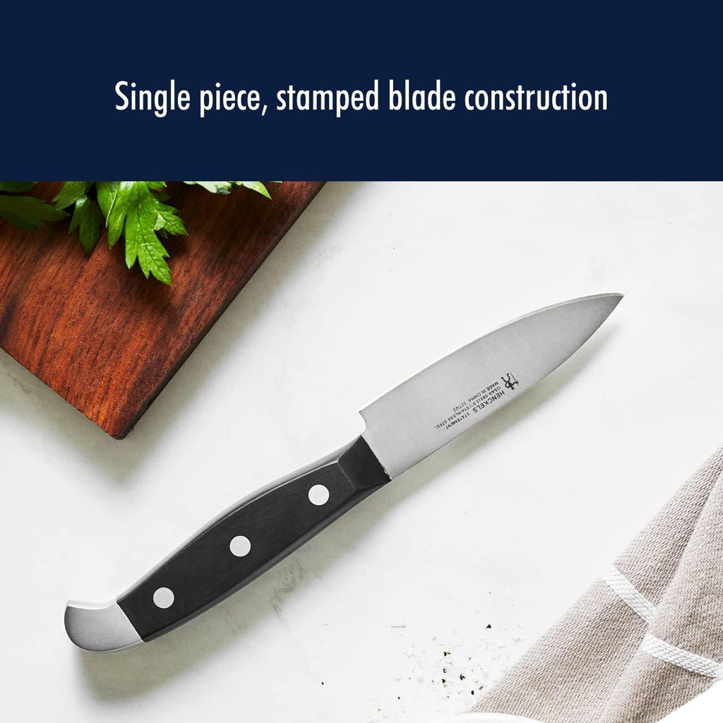 HENCKELS Statement Razor-Sharp 20-Piece Brown Block Knife Set, Chef Knife, Bread Knife, German Engineered Knife Informed by over 100 Years of Mastery