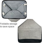 TcaFmac Organization and Storage Basket for Shelves - 16x12x12 inch Large 2 Pack Collapsible Storage Boxs for Organizing, Fabric Storage Cubes for Closet Cloth Toy Books Kids(Black&Grey)