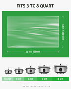 Syntus Slow Cooker Liners, 20 Count Cooking Bags Large Size Disposable Pot Liners Plastic Bags, Fit 3QT to 8QT for Slow Cooker Cooking Trays, 13"x 21", 20 Liners