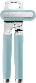 KitchenAid Classic Multifunction Can Opener and Bottle Opener Easy to Use, Razor Sharp Stainless Steel Cutting Wheel, Soft Ergonomic Handles, Mineral Water