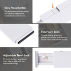 Lifewit 16 Pack Drawer Dividers 4" High, 11-17" Adjustable Drawer Organizers for Clothes, Expandable Dresser Separators in Bedroom/Bathroom/Kitchen/Fridge/Office Organization and Storage,White