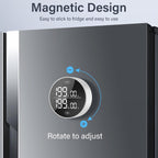 Dual Digital Kitchen Timer for Cooking, 199 Minutes Countdown & Stopwatch, Timer for Fridge, Big Digits, High-Definition Display, Easy Rotary Adjustment, 3 Volumes, 2 Brightness Levels, White
