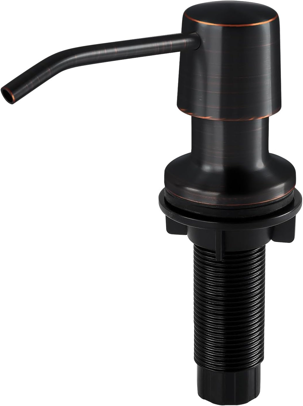Soap Dispenser - 4” Spout and 16oz Capacity Bottle - Built in Sink Soap Dispenser for Kitchen Sink - Oil Rubbed Bronze Countertop Soap Dispenser Pump with 47" Extension
