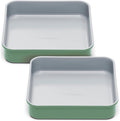 Caraway 9” Square Pan Duo - Non-Stick Ceramic Coating - Free From Forever Chemicals - Cake Pan Perfect for Brownies, Lemon Bars, & More - Sage