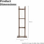 Nispira Cold Brew Drip Tower Iced Coffee Maker Glass Wooden Stand 25 Cups