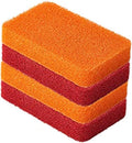 Liflicon Heavy Duty Silicone Scrubber Sponges (4 Pack) -Kitchen Bathroom Cleaning Scrubber Dish Washing Scrubber