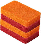 Liflicon Heavy Duty Silicone Scrubber Sponges (4 Pack) -Kitchen Bathroom Cleaning Scrubber Dish Washing Scrubber