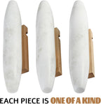 Koville African Natural Marble French Rolling Pin, 12inch Non-Stick Rolling Pin for Baking, Dough Roller for Pasta, Dumpling, Fondant, Pie, Bread, Pizza, Kitchen Baking Tools(Namib Fantasy)