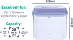BopTop (1pc - 850ml) Airtight Food Storage Container – Mechanical Silicone Seal Canister - BPA-Free - 0.85Qt