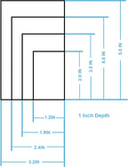 Rectangle cookie cutter ANCKNE Stainless Steel Rectangle Biscuit Molds Square Pastry Molds Fondant Cake Cookie Cutter Set 1 Inch Depth