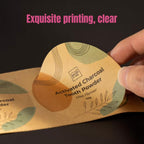 Custom Stickers Personalized Square Kraft Paper Sticker Customizable Floral Wreath Labels, Stickers for Mason Jars, Wedding Favors, Gift Tags, Party Packaging (Style 4)