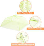 uxcell 3 Pcs Large and Tall Food Covers 17" Mesh Food Covers for Outdoors Collapsible Food Protector Covers Tent for Parties Outdoor Picnics BBQs, Green