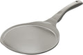 Redchef Crepe Pan Nonstick, 10 Inch Ceramic Flat Skillet Pan for Roti Dosa Tawa Comal Para Tortillas Pancake Pan for stove top, Induction Compatible, PFAS/PFOA/PTFE Free(Gray)