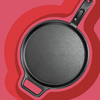 Lodge BOLD 12 Inch Seasoned Cast Iron Griddle, Design-Forward Cookware,Black