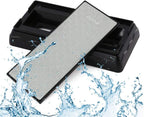 Double-sided Diamond Sharpening Stone,YCAMMIN Knife Sharpener Stone diamond sharpener Honeycomb Surface Plate with Non-slip Base for Scissors Knives Outdoor Kitchen Sharpen Tools (600/1200 Grit)