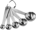 U-Taste Teaspoon Tablespoon Measuring Spoons: 18/8 Stainless Steel Measure Scoop Set of 5, 1/4 TSP, 1/2 TSP, 1 TSP, 1/2 TBSP & 1 TBSP, Metal Kitchen Measurement Utensil for Dry and Liquid Ingredients