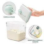 1000ml Formula Travel Container Airtight Formula Dispenser On The Go, 11OZ, 0.66LB, 300g, Clear