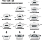 GENICOOK GC glass Food Storage Containers with Lids, Meal Prep Containers, Airtight Lunch Containers Bento Boxes with Snap Locking Lids for Microwave, Oven, Freezer and Dishwasher