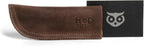 Hide & Drink, Full Grain Leather Hot Handle, Cast Iron Protector, Panhandle Potholder, Double Layered, Double Stitched, Slides On/Off Easily onto Metal Skillet Grips, Handmade, Bourbon Brown
