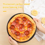 11 Inch Pizza Pan for oven, Round Nonstick Pizza Pans with Holes, Carbon Steel Pizza Baking Tray for Home Kitchen 2 Pack