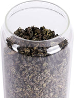 Glass Tea Canister, 25 FL OZ/ 750ml Bulk Food Storage Jar with Airtight Acacia Lid, Glass Food Container for Loose Leaf Tea, Coffee Bean(6 inch high)