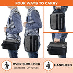 opux Insulated Lunch Box for Men Women Adult, Compact Lunch Bag for Kids Boy Girl Teen, Soft Lunch Cooler Bag for Work School, Leakproof Lunchbox Lunch Pail with Clip-on Buckle, Heather Gray