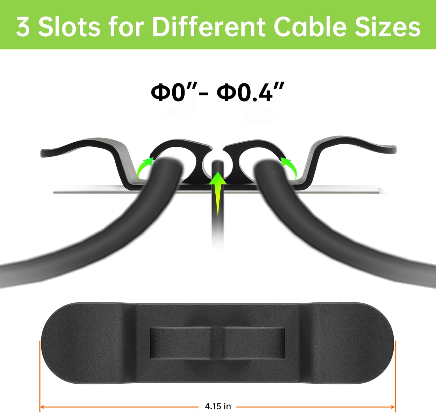 6PCS Cord Organizer for Appliances, Upgraded Kitchen Appliance Cord Wrap, Cord Holder Stick on Pressure Cooker, Coffee Maker, Air Fryer and Blender(3 Black + 3 White)