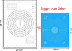 Silicone Baking Mat，Non Stick Rolling Dough with Measurements for Pie Pizza Cookies Fondant Making，Extra Thick Non Slip Silicone Pastry Mat