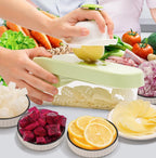 14-in-1 Vegetable Chopper, Multifunctional Veggie Onion Chopper Food Chopper with Container Vegetable Slicer Mandoline Onion Salad Cutter Dicer Essentials Kitchen Accessories