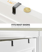 Moforoco 6-Tier Over The Door Pantry Organizer, Pantry Organization and Storage, Black Hanging Basket Cabinet Door Wall Spice Rack Shelves, Home & Kitchen Laundry Room Bathroom Essentials accessories