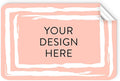 100 Custom Vinyl Stickers - Upload Your own Image, Text, Design, Logo - Personalized Logo Labels for Handmade, Packaging, Bottle, Jars, Candle, Brand Stickers (Peach, 3x2)