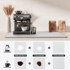 Dish Drying Mat for Kitchen Counter | Coffee Bar Mat for Countertops | Heat Resistant Drainer Mat with Non-slip Rubber Backed | Hide Stain Kitchen Absorbent Draining Mat | Light Grey 18"x28"