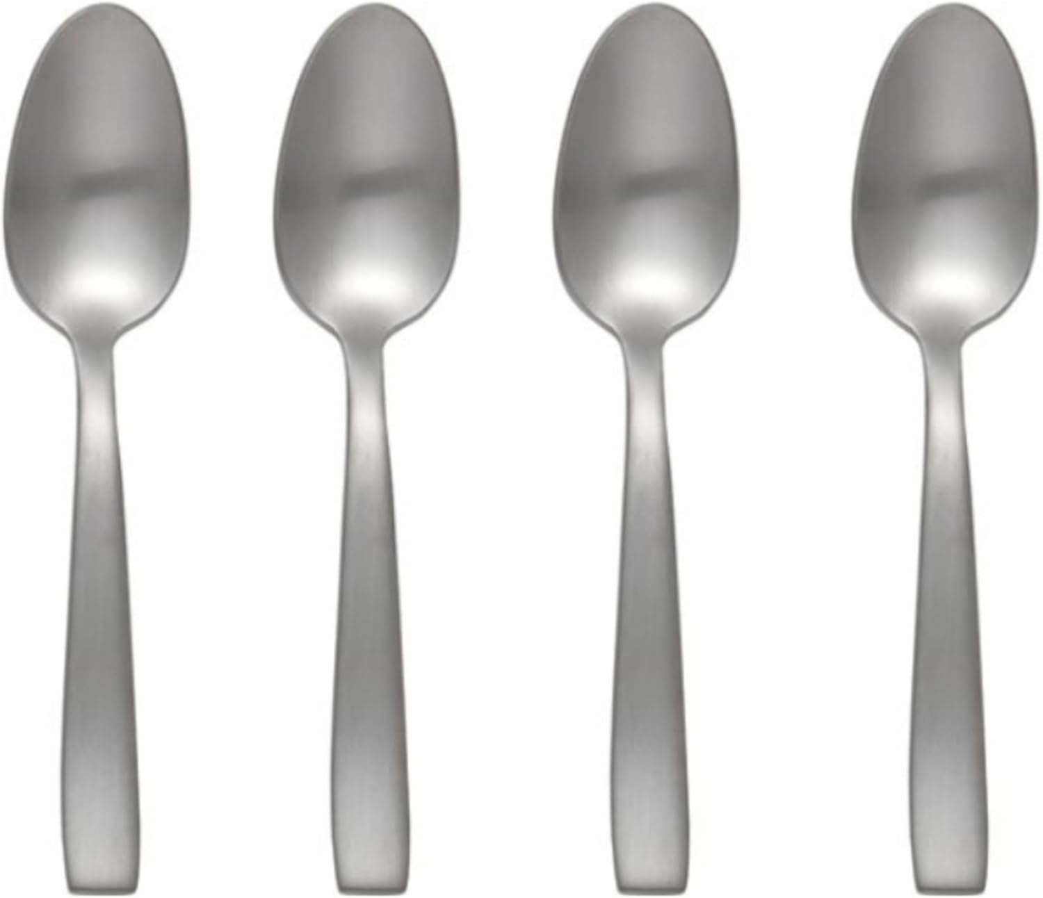 Oneida Everdine Everyday Flatware Teaspoons, Set of 4, 18/0 Stainless Steel, Silverware Set