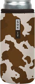 Sok It CanSok Sleeve for Beer & Soda Insulated Neoprene Cover (Cowgirl, 12oz Slim Can Sleeve)