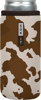 Sok It CanSok Sleeve for Beer & Soda Insulated Neoprene Cover (Cowgirl, 12oz Slim Can Sleeve)