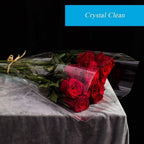 JOYIT 50' Long X 35” Wide Clear Cellophane Wrap Roll - 3 Mil Thicker Cellophane Roll, Clear Bags for Gifts Baskets Wrap, Flower Arts Crafts Food Treats Wrapping
