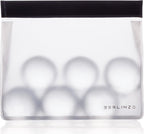 Berlinzo Reusable Ice & Food Storage Bag - Freezer Safe, Leakproof, BPA-Free Silicone, Plastic-Free Lunch Bag - One Bag