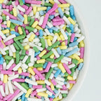 Pastel Sprinkles for Baking Cake and Cupcakes - Pastel Sprinkles Decorations in Vegan and Natural Sprinkles for Ice Cream Toppings - Cake Sprinkles in Pastel Jimmies Sprinkles for Donuts and Cookies